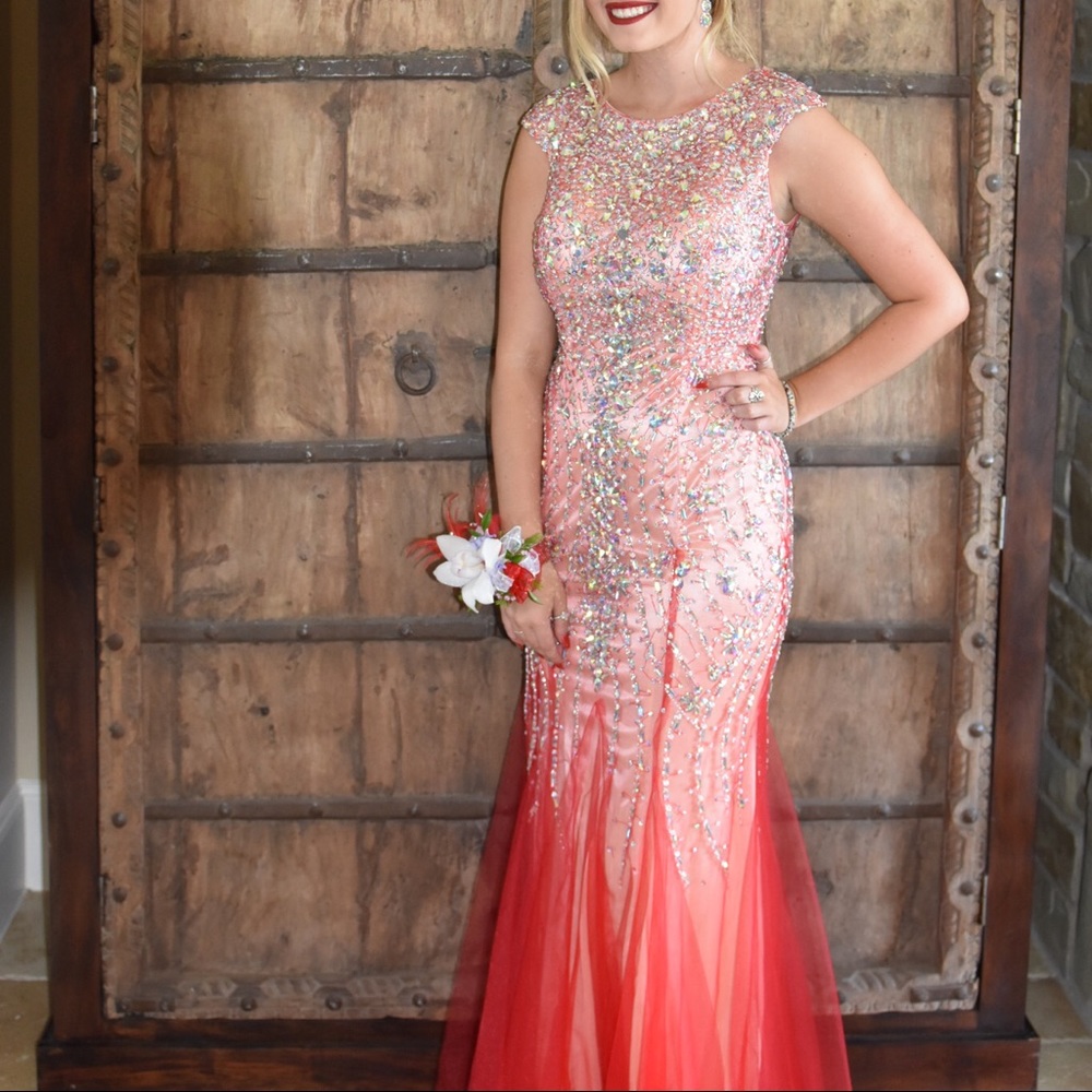 Red Sparkly Prom Dress/ Formal Dress
